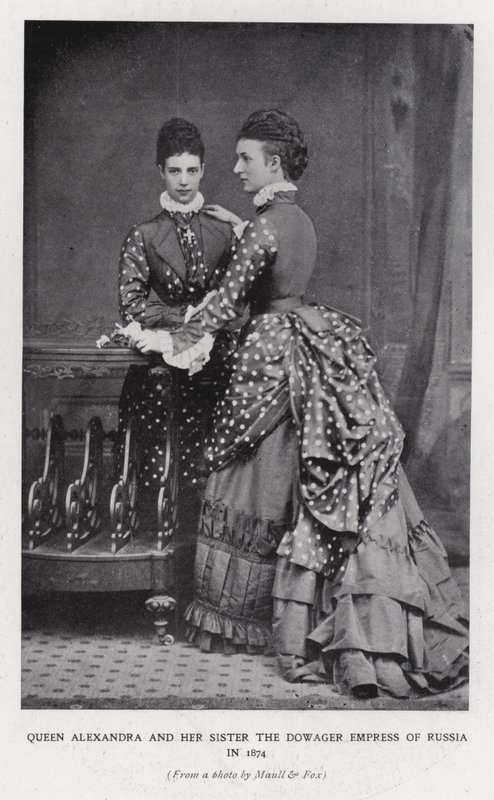 Dronning Alexandra og enkekejserinde af Rusland af English Photographer