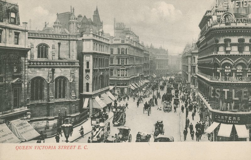 Queen Victoria Street, London af English Photographer