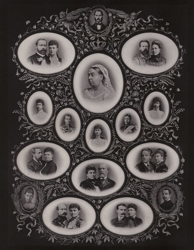 Dronning Victoria og hendes familie af English Photographer