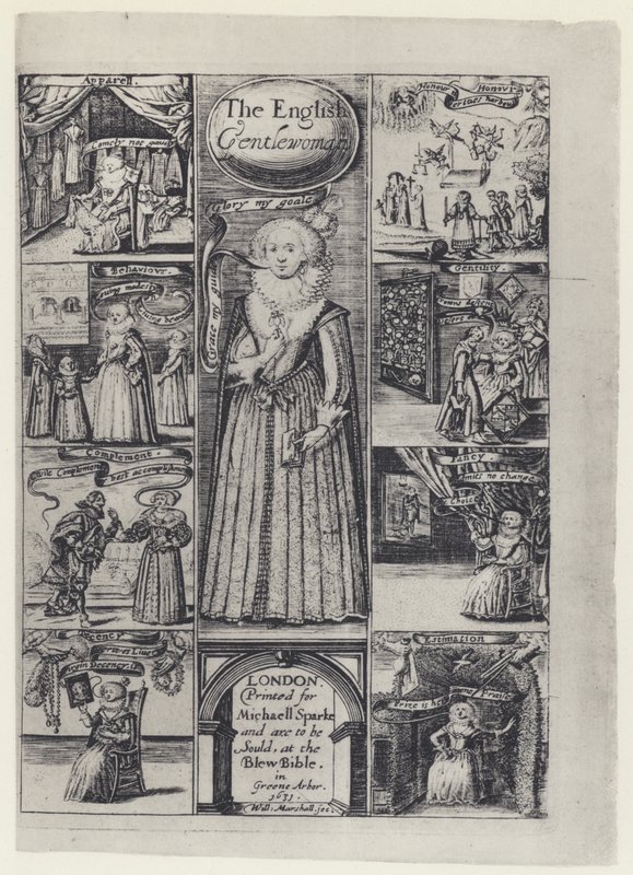 R Brathwait, The English Gentlewoman, M Sparke 1631 (s/h-foto) af English Photographer