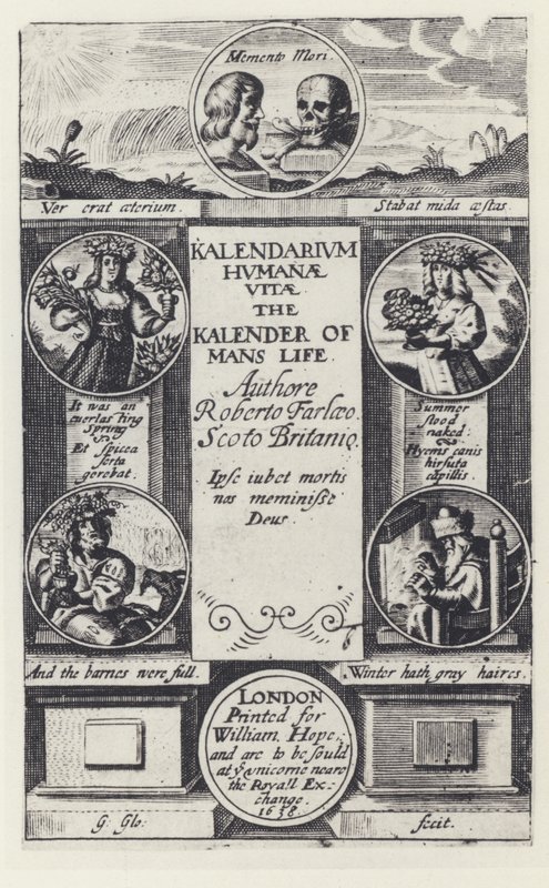 R Farley, Menneskelivskalender, W Hope 1638 (s/h-foto) af English Photographer