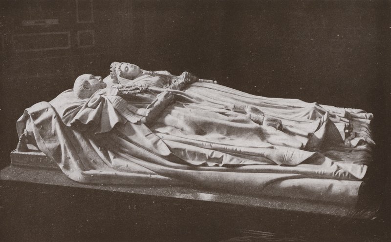 Liggende figurer af dronning Victoria og prinsgemalen i Frogmore Mausoleum af English Photographer