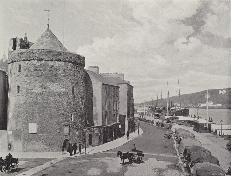 Reginalds Tower og kajen, Waterford af English Photographer