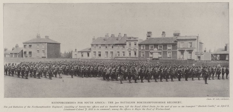 Forstærkninger til Sydafrika, 3. Bataljon Northamptonshire Regiment af English Photographer
