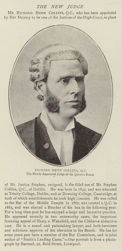 Richard Henn Collins, QC af English Photographer