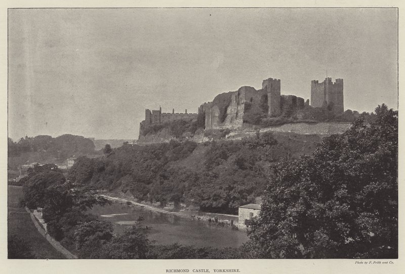 Richmond Castle, Yorkshire af English Photographer