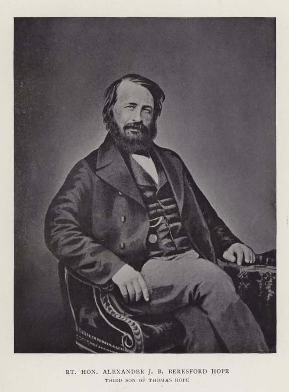 Højre ærede Alexander J B Beresford Hope, tredje søn af Thomas Hope af English Photographer