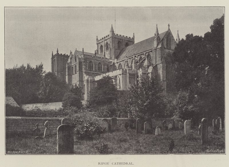 Ripon katedral af English Photographer