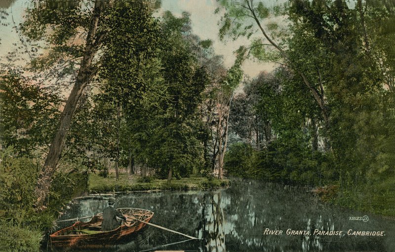 River Granta, Paradise, Cambridge. Postkort sendt i 1913. af English Photographer