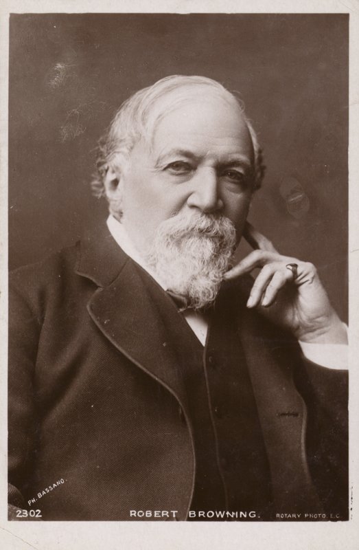Robert Browning (1812-1889), engelsk digter og dramatiker af English Photographer