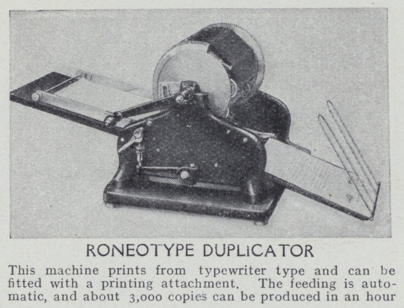 Roneotype duplikator (s/h foto) af English Photographer