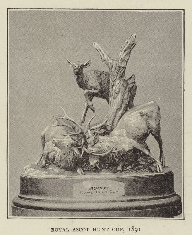 Royal Ascot Hunt Cup, 1891 af English Photographer