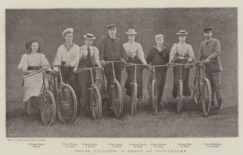 Royal Cyclists, a Group at Copenhagen af English Photographer