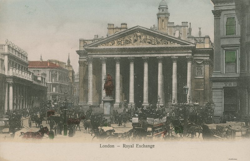 Royal Exchange, London af English Photographer