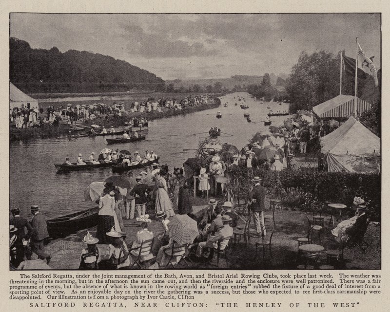 Saltford Regatta, nær Clifton, The Henley of the West af English Photographer