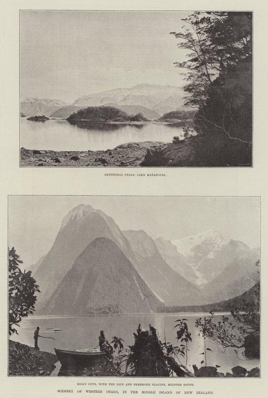 Landskab i det vestlige Otago på New Zealands mellemø af English Photographer