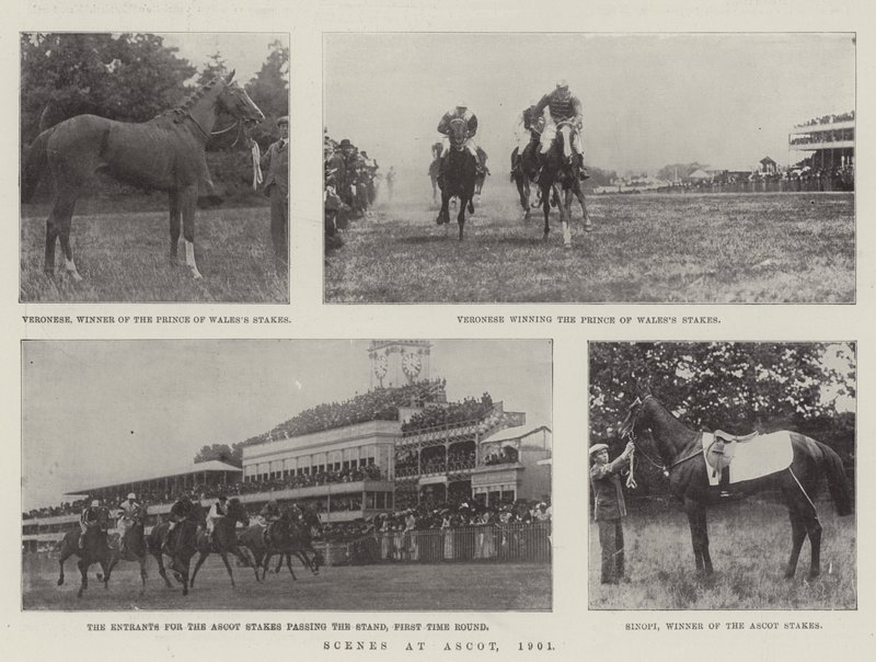 Scener ved Ascot, 1901 af English Photographer