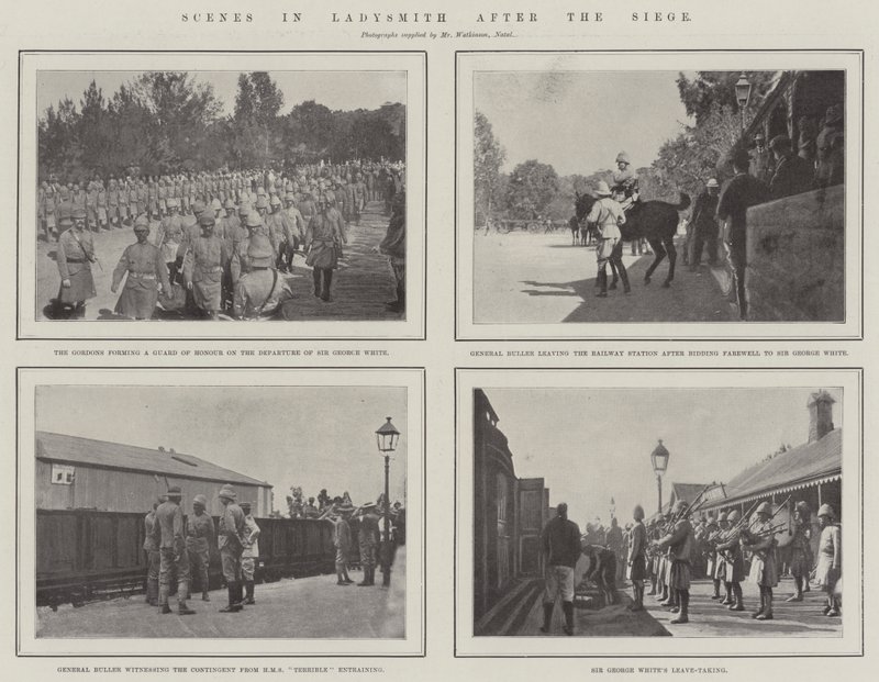 Scener i Ladysmith efter belejringen af English Photographer