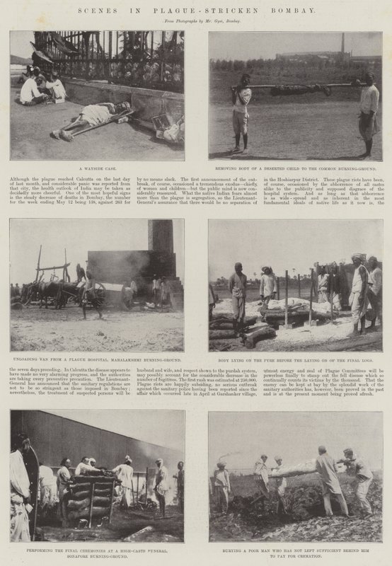 Scener i pestramte Bombay af English Photographer