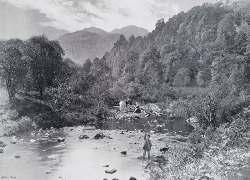 Skotland: In the Trossachs Glen (s/h foto) af English Photographer
