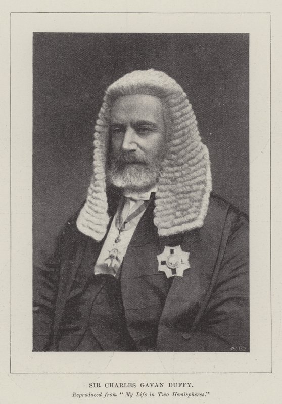 Sir Charles Gavan Duffy af English Photographer