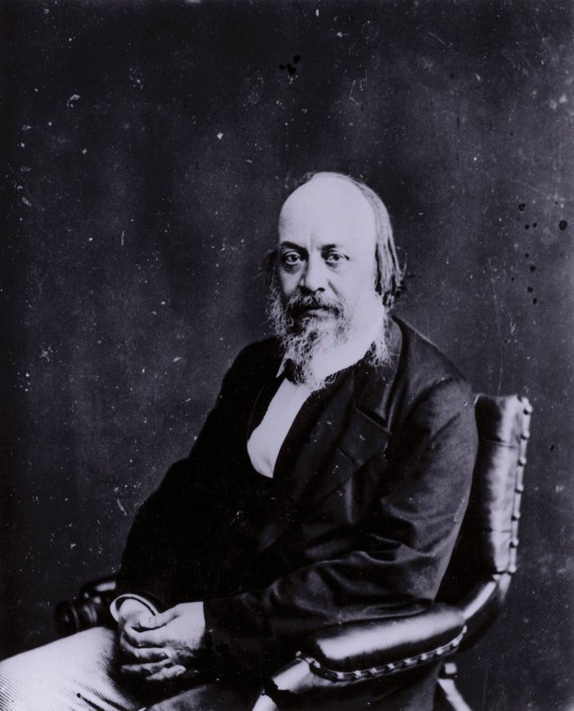Sir Edwin Chadwick, engelsk social reformator medvirkende til ændringer af de fattige love og forbedringer af folkesundhed og sanitet (s/h foto) af English Photographer