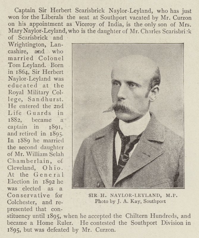 Sir H Naylor Leyland, MP af English Photographer