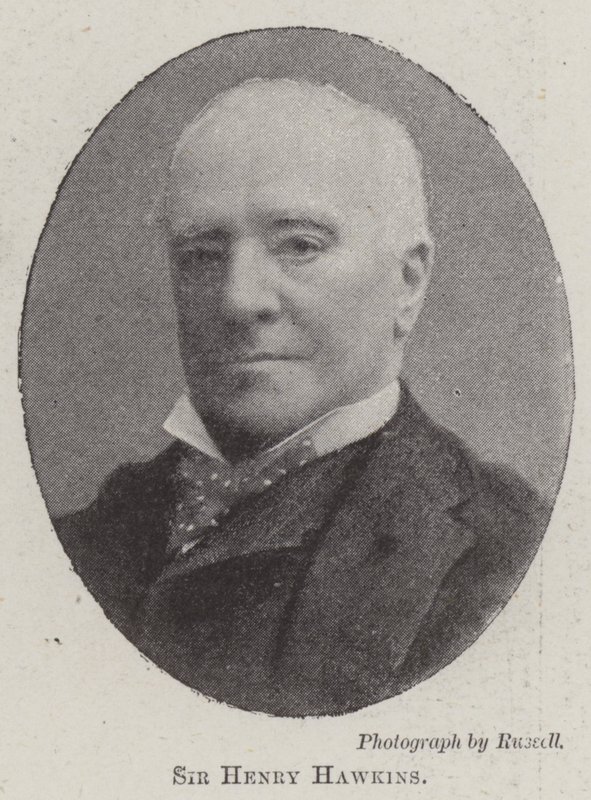 Sir Henry Hawkins af English Photographer