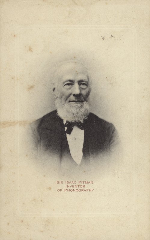 Sir Isaac Pitman (1813-1897), engelsk opfinder af Pitman stenografi af English Photographer