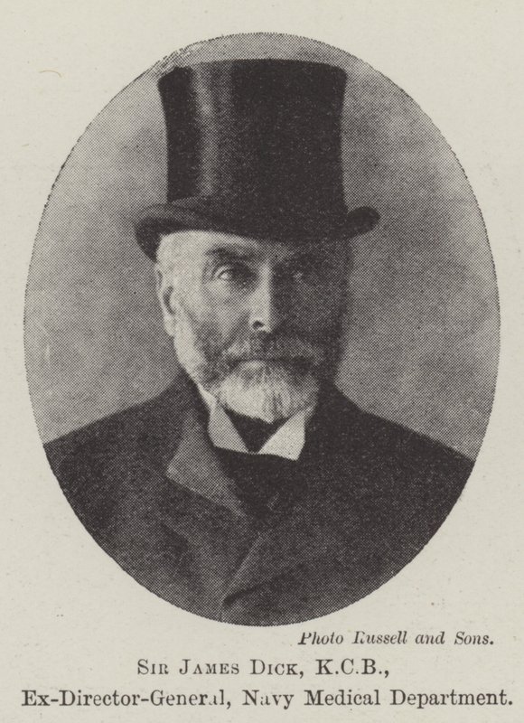 Sir James Dick, KCB, tidligere generaldirektør, Navy Medical Department af English Photographer