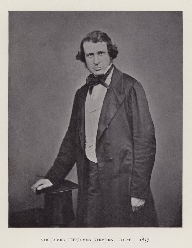 Sir James Fitzjames Stephen, Baronet, 1857 af English Photographer