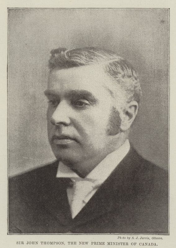 Sir John Thompson, Canadas nye premierminister af English Photographer