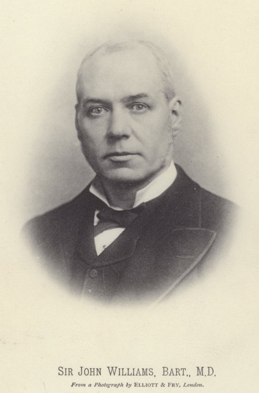 Sir John Williams, Baronet, MD (s/h-foto) af English Photographer