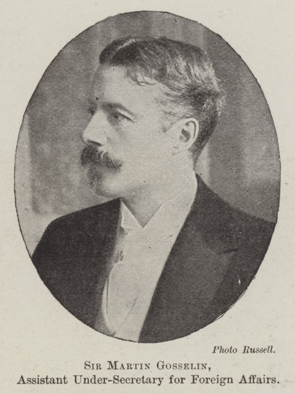 Sir Martin Gosselin, assisterende undersekretær for udenrigsanliggender af English Photographer