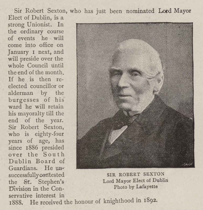 Sir Robert Sexton af English Photographer