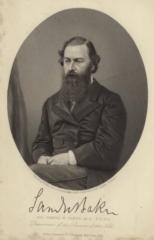 Sir Samuel White Baker af English Photographer