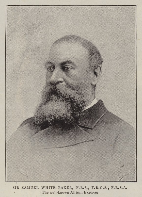 Sir Samuel White Baker, FRS, FRGS, FRSA af English Photographer