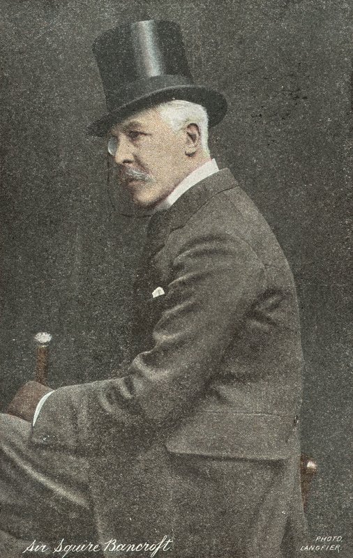 Sir Squire Bancroft (farvefoto) af English Photographer