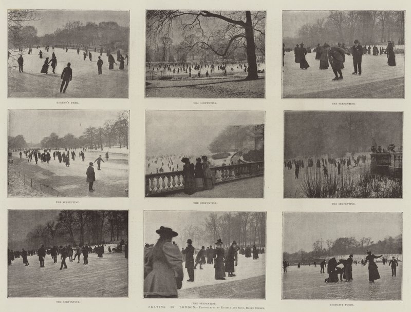 Skøjteløb i London af English Photographer