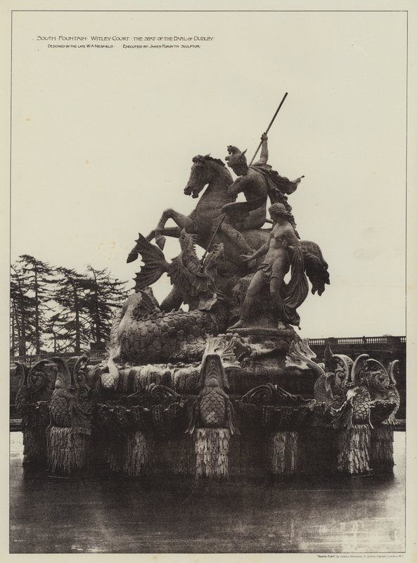 South Fountain Witley Court, The Seat of the Earl of Dudley (s/h foto) af English Photographer