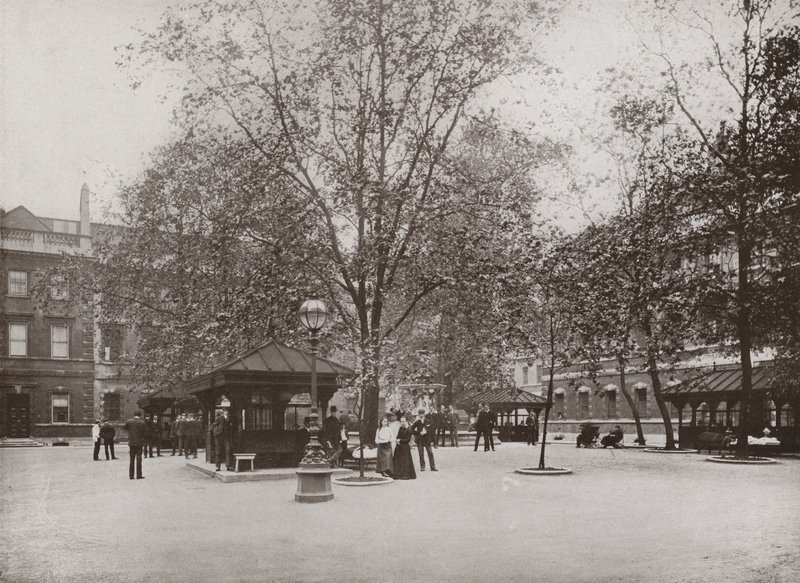 St Bartholomews Hospital, Quadrangle af English Photographer