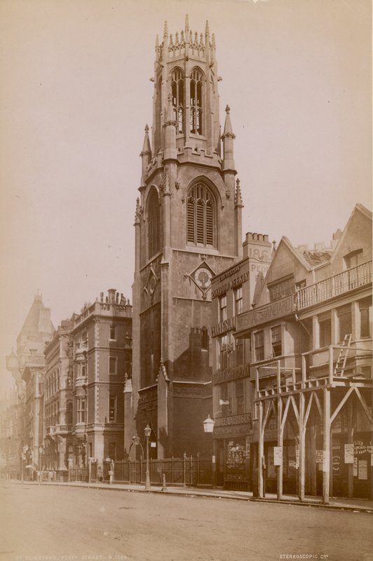 St Dunstans Church, Fleet Street, London af English Photographer