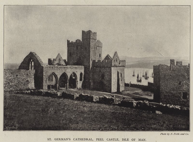 St Germans Cathedral, Peel Castle, Isle of Man af English Photographer