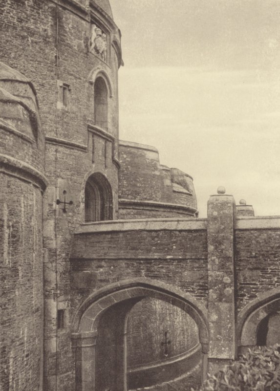 St Mawes Castle, porten (s/h-foto) af English Photographer