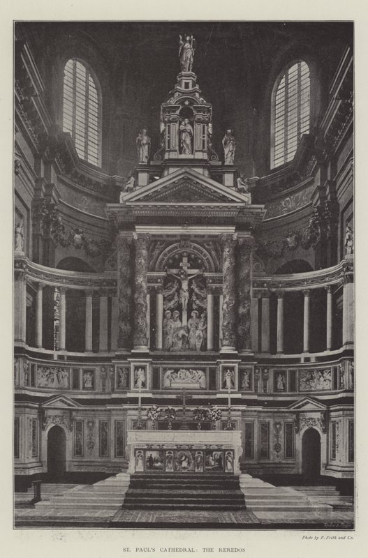 St Pauls Cathedral, Reredos af English Photographer