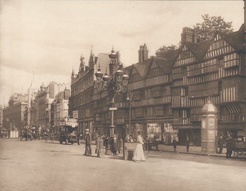Staple Inn, Holborn, London, begyndelsen af det 20. århundrede af English Photographer
