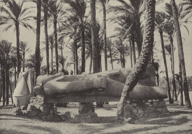 Statue af Ramses II, liggende i byen, som Jeremias sagde, skulle være uden indbygger af English Photographer