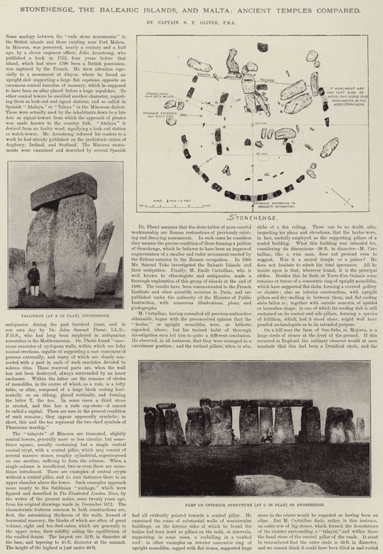Stonehenge, De Baleariske Øer og Malta, gamle templer sammenlignet af English Photographer