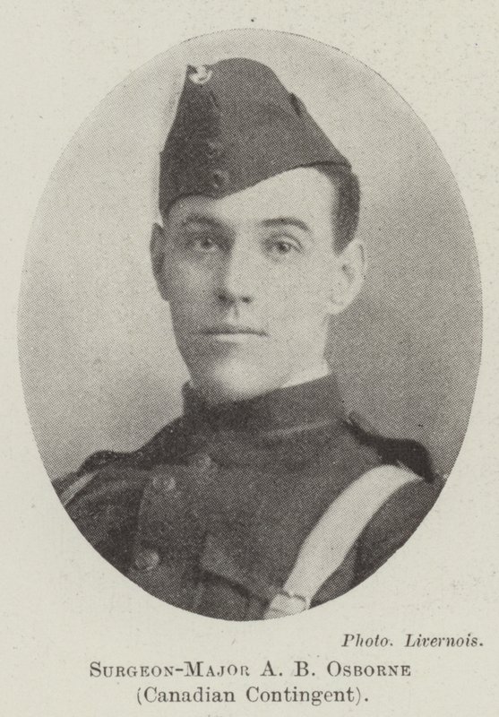 Kirurg-major A B Osborne, canadisk kontingent af English Photographer