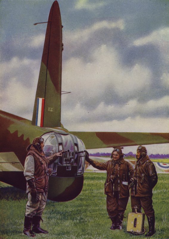 Halepistoltårn af en britisk Vickers Wellington medium bombefly (foto) af English Photographer